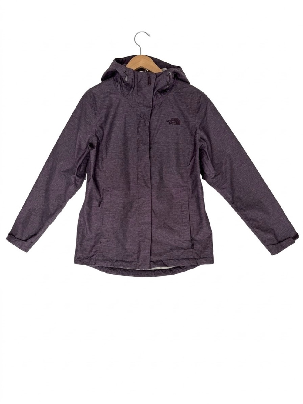 The North Face Women's Purple Heathered DryVent Waterproof Rain Jacket Gorpcore